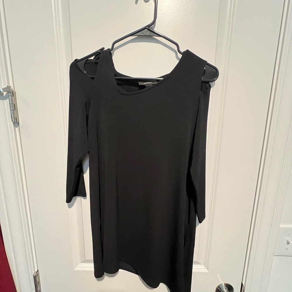 Alfani Asymetrical Cold Shoulder Tunic Blouse